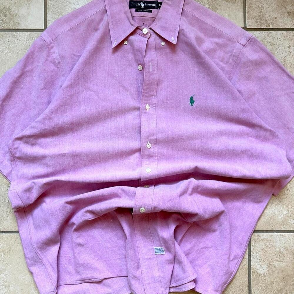 Ralph Lauren Short Sleeve Dress Shirt - Size L